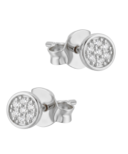 Round Shaped Silver Stud Earring STS-7008
